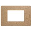 BTICINO MatixGO Placca materiale biopolimero naturale Bio JA4803BB Placca MatixGO 3 moduli