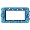 Vimar 0R19614 ARKÉ Supporto con viti, per scatole 4 moduli, dimensioni 14.05 x 7.3 x 2.1 cm, azzurro