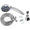 Kippen 5207 - Kit Doccia Positano Composto da: Soffione Multigetto con Funzione Anticalcare, flessibile doccia e Supporto in Plastica per Attacco a Parete