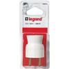 Legrand LEG93901 - Presa monoblocco 2P + T, 16 A, uscita cavo posteriore, colore: Bianco
