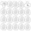cyclingcolors 20x tappo coprivite cappuccio 3 x 12 x 6 mm plastica viti copertura coperchi tappi croce PZ, bianco