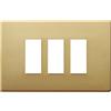 Vimar 08637.BR 8000 placca 3 moduli, 12x7.55x0.6cm, alluminio, bronzo