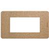 BTICINO MatixGO Placca materiale biopolimero naturale Bio JA4804BB Placca MatixGO 4 moduli