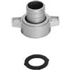 Bricoferr BFK258 Connettore per Tubo motopompa 1, Argento