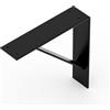 Alberts 806262 Scelta in Vari Colori di Tendenza-Mensola in Coppia o singolarmente-205 x 205 x 50 mm, Nero