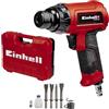 Einhell Martello tassellatore pneumatico TC-PC 45 | per lavori su pietra e metallo | Set di 4 scalpelli | Flacone d'olio (vuoto) | Raccordo maschio | Molla di serraggio