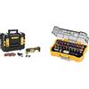 DEWALT DCS355NT-XJ Utensile Multi-Funzione ad oscillazione, motore Brushless, in valigetta TSTAK senza batteria e caricabatterie, 18 volts & DT7969-QZ Set Avvitatura Composto da 32 Pezzi Assortiti