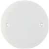 Debflex - Coperchio Scatola da incasso a vite - Chiusura e messa in attesa di una scatola da incasso vuota - Coperchio rotondo - Bianco - Ø 86 mm per scatola Ø 67 mm