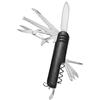 Globly Coltello Multiuso 15 in 1 in Acciaio Inox | Coltello Svizzero Pieghevole e Tascabile con Sega, Forbici, Cacciaviti, Apribottiglia, Apriscatole, Cavatappi e Portachiavi