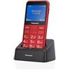 Panasonic KX-TU155EXRN cellulare 6,1 cm (2.4) 102 g Rosso Telefono con