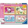 Ravensburger - Hello Kitty, Puzzle 5+ Anni, Include 4 Puzzle Da 100 Pezzi | Include 4 puzzle da 100 pezzi di Hello Kitty, educativi e divertenti, ideali come regalo originale per bambini dai 5 anni.
