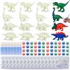 BONNYCO Dinosauri Gadget Compleanno Bambini, Figure da Dipingere 16 Pezzi. Regalini Fine Festa Compleanno, Regalino Fine Festa Dopo Invitati. Pensierini Kit Lavoretti, Gadget Dinosauri Giocattolo