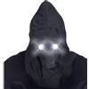 W WIDMANN MILANO Party Fashion - Maschera viso invisibile con cappuccio e occhi luminosi, effetto fade in fade out, Halloween