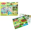 Melissa & Doug Libro Adesivi Attacca e Stacca - Album Stickers Riutilizzabili Tema Ambienti Naturali e Animali, Regalo per Bambini e Bambine, 3+ Anni