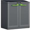 Keter Moby Recycling Armadio Per La Raccolta Differenziata 90X55X100H Antracite