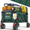 ® Carrello Pieghevole Da 215 L Con Freno, Carrello Pieghevole Da 150 Kg Con Pneu
