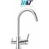 WHT Rubinetto Cucina 3 Vie Depuratore Acqua Osmosi Inversa 1/4" AISI 304