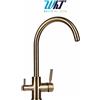 WHT Rubinetto Cucina 3 Vie Depuratore Acqua Osmosi Inversa 1/4" AISI 304