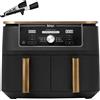 Ninja Foodi Max Dual Zone Friggitrice ad Aria 9.5L Rame/Nero AF400EUCP 2