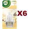 Air Wick 6 PZ AIR WICK VANIGLIA E THÈ BIANCO RICARICA DIFFUSORE ELETTRICO