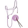 Weaver Equine Weaver Leather Cavezza e guinzaglio in Corda diamantata, Lavanda/Menta/Grigio