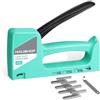HAUSHOF Graffatrice Manuale con Levapunti verde, Graffe Tipo 53, 6-10 mm, Set Sparapunti con 800 Graffette (8 mm)