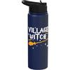 Miftees Halloween Tees Strega del villaggio divertente Halloween Village Witch Stainless Steel Insulated Water Bottle