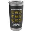 ChiselCraft Supply Co. Niente App Per Questo Falegname Divertente Attrezzi Bicchiere termico in acciaio inox doppia parete