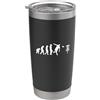Disc-Golf Accessori Regalo Shirts Disc-Golf-Player Disc-Golfing Game Evolution Disc-Golf Bicchiere termico in acciaio inox doppia parete