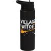 Miftees Halloween Tees Strega del villaggio divertente Halloween Village Witch Stainless Steel Insulated Water Bottle