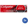 Colgate 3x Colgate Dentifricio 75 Ml. Max White Carbone