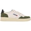 AUTRY AULM GS22 MEDALIST sneakers uomo in pelle e camoscio colore bianco - verde