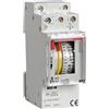 VEMER VE088100 BIO-W - Interruttore Orario Elettromeccanico a Cavalieri, Programmazione Settimanale, 2 Moduli DIN, Grigio
