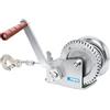 Fervi - Argano Manuale Zincato con Cavo e Gancio, Manovella Ergonomica, Capacità di Tiro 500 kg, Per Spostamento Veicoli e Macchinari su Superfici Orizzontali, per Carrelli e Rimorchi