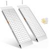 gardhom - Rampe per capanno in alluminio, 99 x 30,5 cm, 2 pezzi, capacità 544 kg, per scalini, scale, moto da cross, moto, tosaerba, spazzaneve