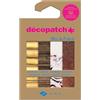 décopatch DP040C - Un Sacchetto di 4 Fogli Dimensioni 30x40cm Carte Stampate, Texture e Materiali - Mix & Patch da 5 Anni, Fai da Te, Design, ristrutturazione