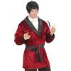 W WIDMANN MILANO Party Fashion - Set costume da Casanova | Costume in velluto con giacca, cintura e sciarpa color bordeaux per travestimento da Playboy, Carnevale e feste a tema