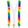 W WIDMANN MILANO Party Fashion - Bretelle dai colori dell'arcobaleno | Regolabile in taglia, accessorio per costumi per il CSD, Carnevale e feste a tema, ideale per costumi da clown