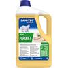 SANITEC igiene sicura Parquet - Detergente profumato per Superfici Dure in Legno con Cera Naturale - 5 kg