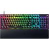Razer Huntsman V3 Pro 8KHz - Dimensione intera PC Tastiera meccanica da gioco - 8KHz HyperPolling - Switch ottici analogici - regolabile 0,1-4,0mm - Snap Tap - Rapid Trigger - QWERTY US Layout | Nero