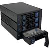 FANTEC 2553 WR-C3141-12G/6G SAS/SATA 12G backplane housing for 4× 3.5/2.5 HDD/SSD on a tray in a 3x 5.25 module