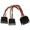 Valueline VLCP73190V015 Cavo Sdoppiatore di Alimentazione SATA 15 Pin Maschio - 2X Femmina, 0.15 m, Multicolore