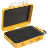PELI 1020 Piccola Valigia protettiva a tenuta stagna, IP67 Impermeabile all'acqua e alla polvere, Capacità di 0,5L, Prodotto in USA, Colore Giallo/Nero