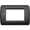 Vimar Placca Rond 3 m, 1 Pezzo, Nero