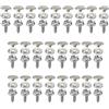 Lushly Aatpuss 25 Pezzi Argento Bottone a Pressione Inox, Kit a Scatto Per Tela 15 mm,