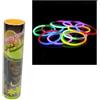 DUE ESSE DISTRIBUZIONE SRL 100 braccialetti luminosi fluorescenti multicolor FLUO + 100 connettori per fest