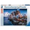 Ravensburger- Hamnoy, Lofoten Puzzle da Adulti, Multicolore, 3000 Pezzi, 17081