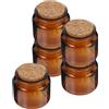 5 Pcs Fiala Di Con Tappo in Sughero Barattolo Candela Vuoto