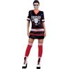 Smiffys 81000 Friday the 13th, costume da donna, nero e bianco