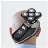 Rasoio Elettrico Ricaricabile 5in1 Testine Rotanti Barba Capelli Regolabarba